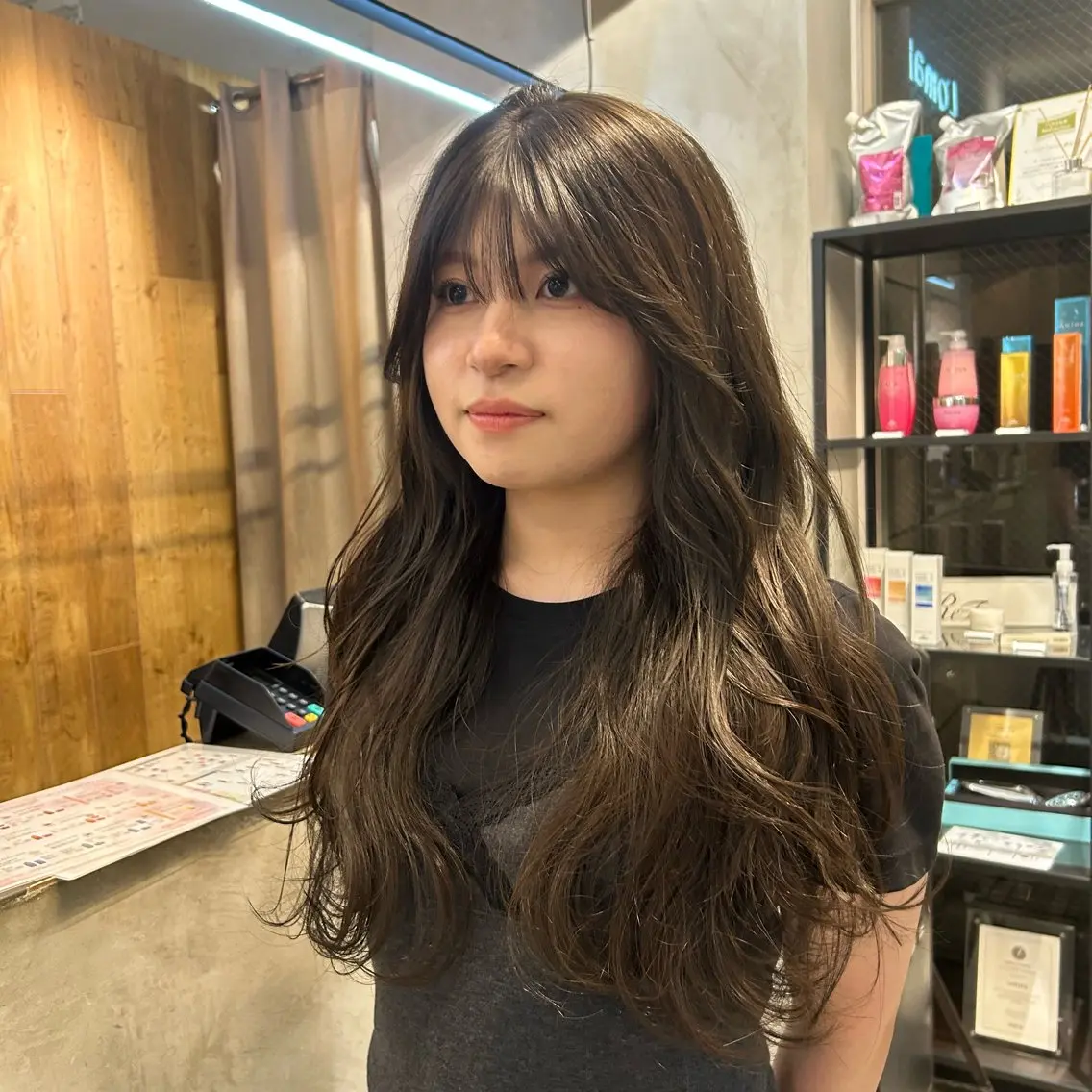 ロング カラー ブリーチ グレージュ ブリーチなしカラー ヘアカラー ❕マンツーマン施術❕ 🍊Moemiのヘアスタイル