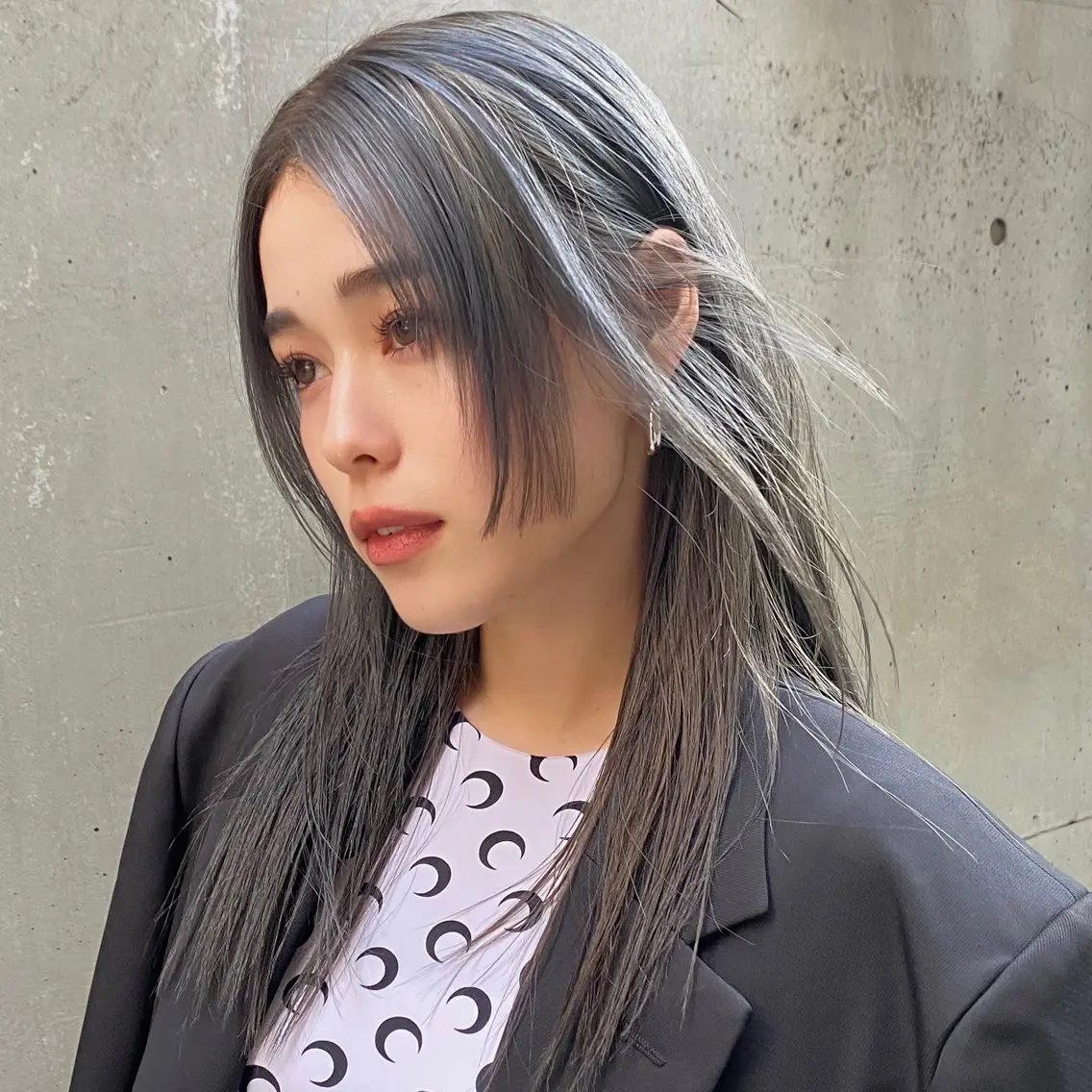 セミロング カラー グレージュ カット ヘアカラー トリートメント ハッシュカット/艶感 カラー/ユウキ✨のヘアスタイル