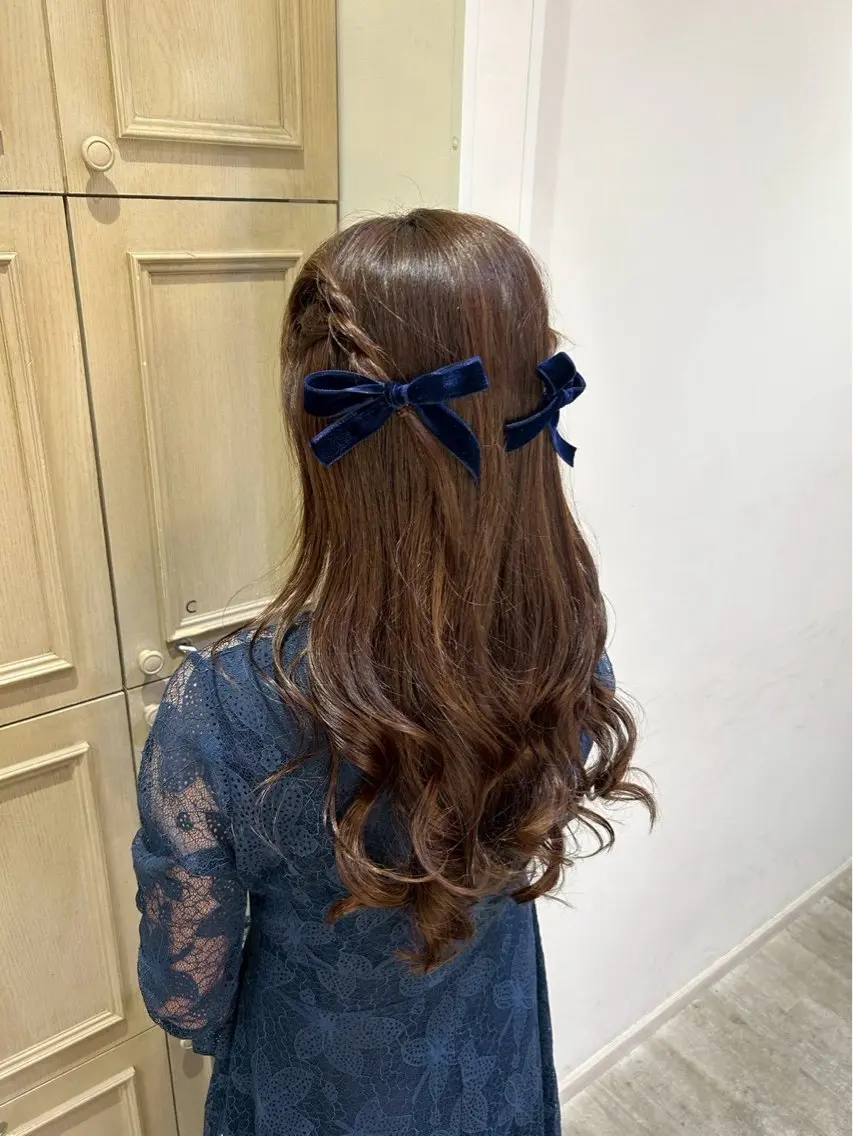 ヘアアレンジ ヘアセット SHION🍒ྀི/ ヘアメ/ピンクカラーのヘアスタイル