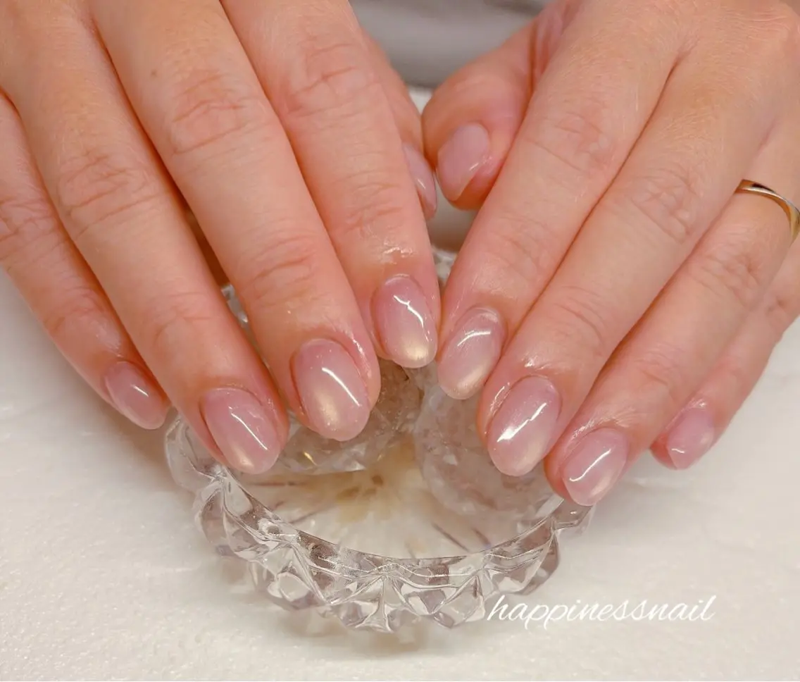 ネイル 氷ネイル・うるうるネイル happiness nailのネイルデザイン