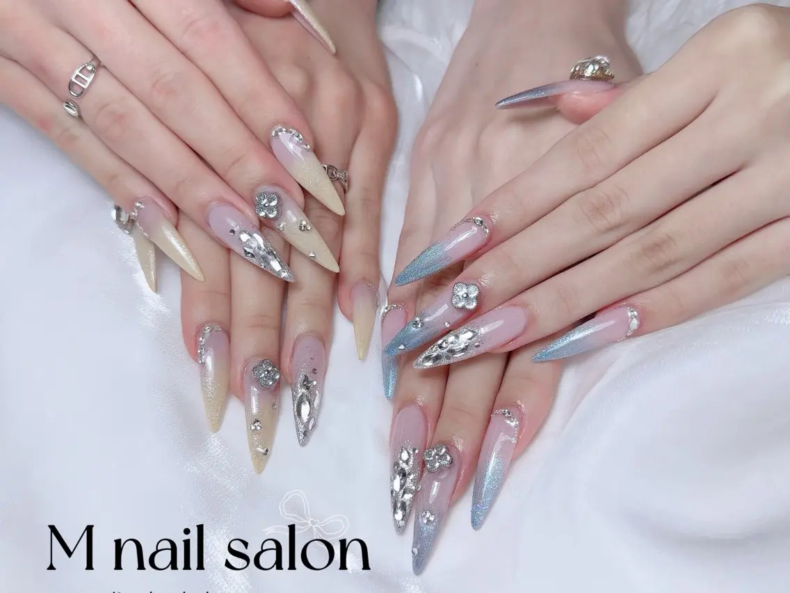 ネイル ハンドネイル M🌷nail 長さだし専門店のネイルデザイン