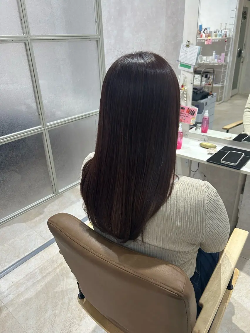 セミロング カラー カット ヘアカラー トリートメント ヘアセット 💙まこと💙艶 カラー(Rico)のヘアスタイル