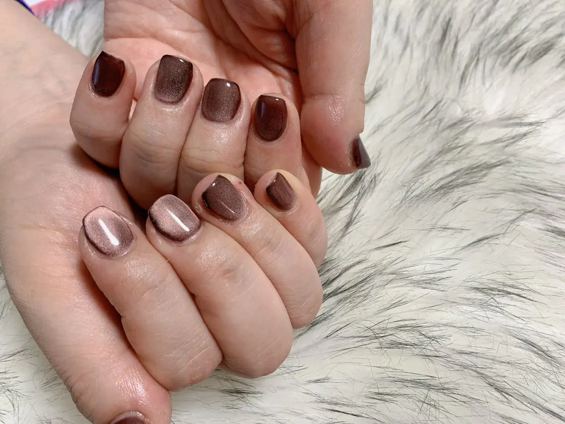 ネイル ジェルネイル キラキラネイル 韓国ネイル マグネットネイル メンズネイル kiki nail たまプラーザのネイルデザイン