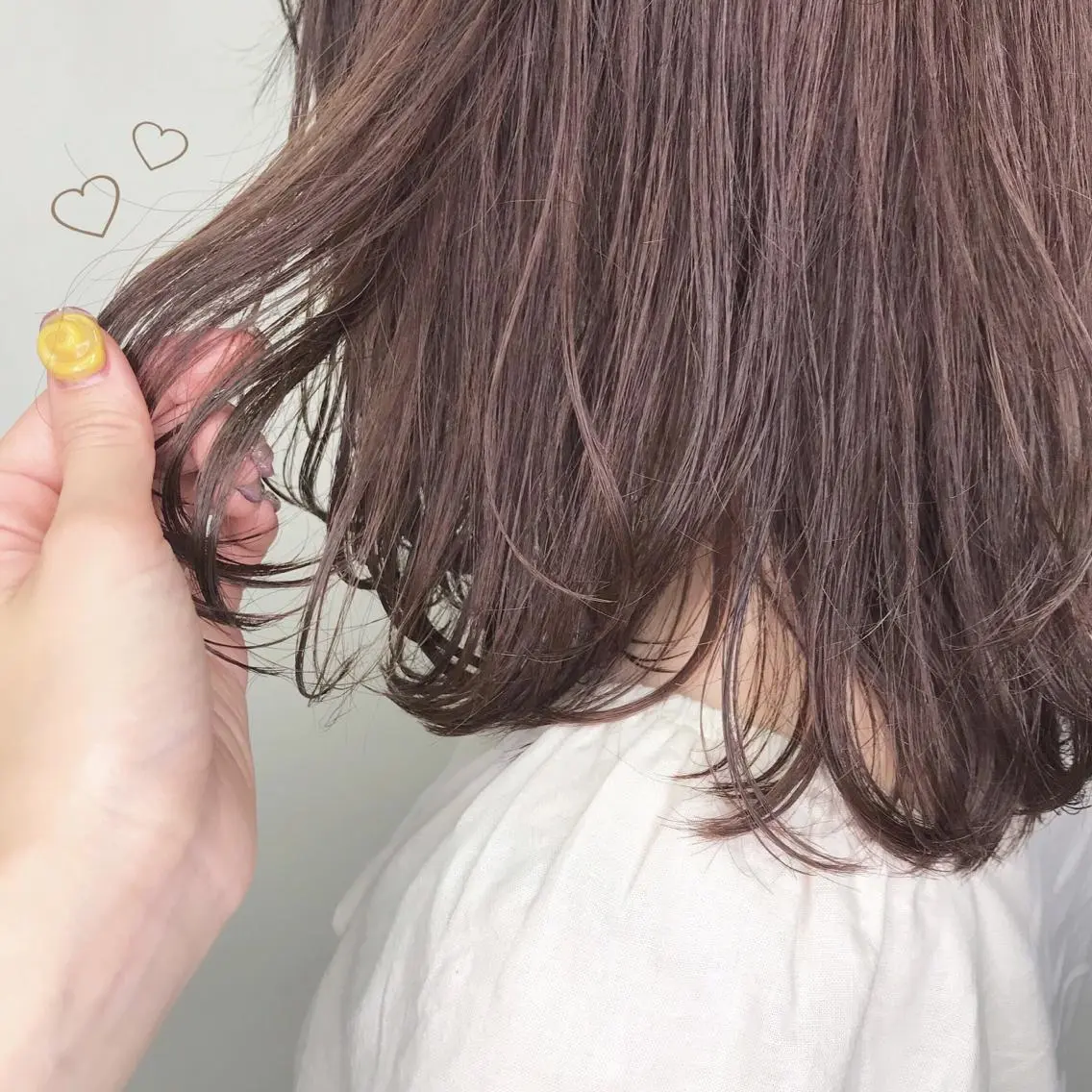 ミディアム カット ヘアカラー 似合わせ提案サラ艶♡ 彩華のヘアスタイル