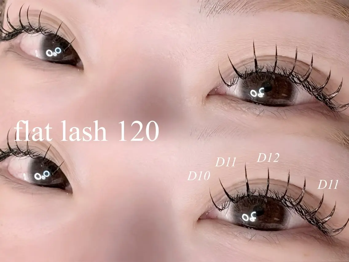 【ミニモ限定】LEDフラットラッシュ100本［他店様オフ+660円］/LEDマツエクで持続力◯/束感仕上げ◯の写真
