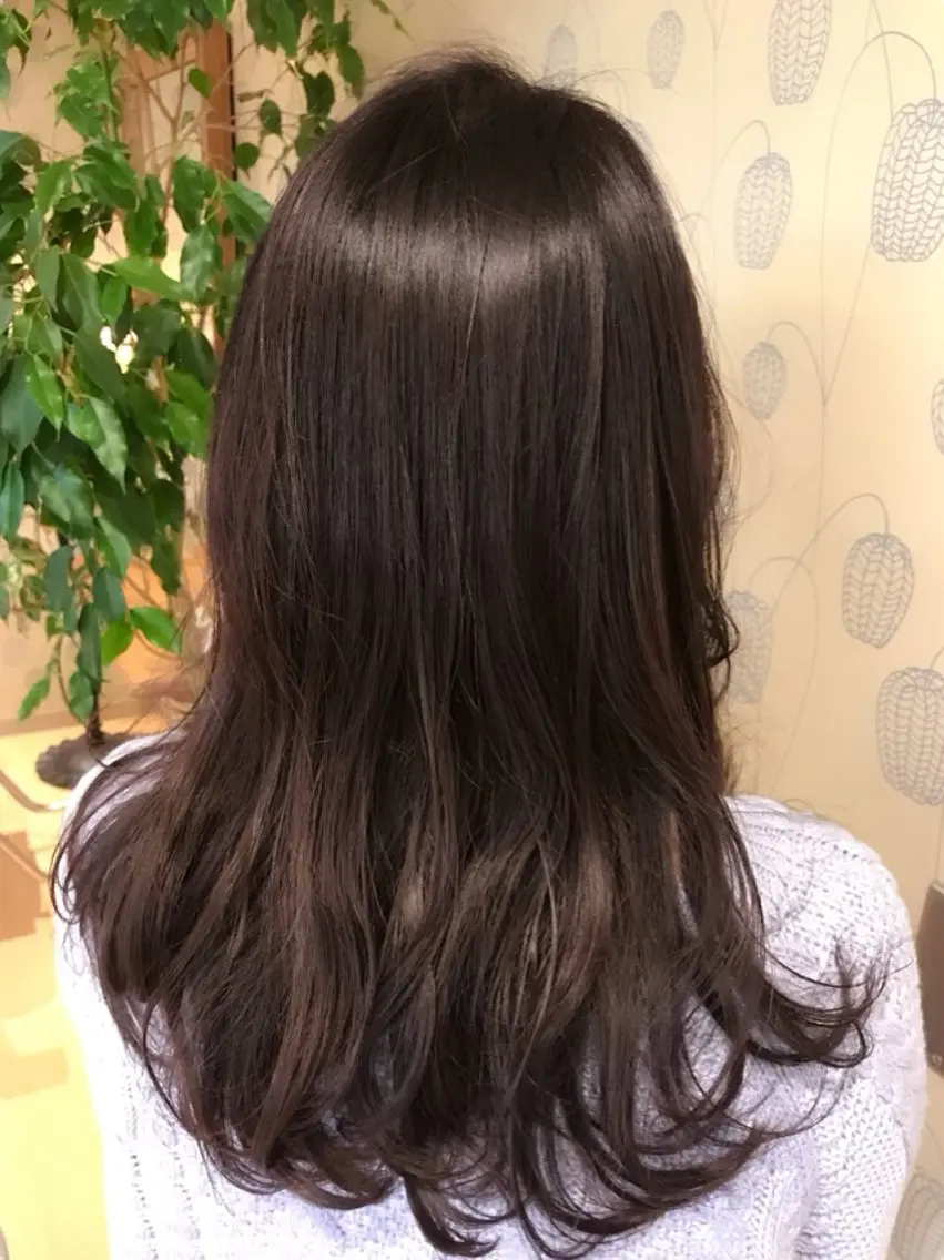 ロング カラー ラベンダーカラー カット ヘアカラー トリートメント ヘッドスパ 美容室F i t✂️ ササキのヘアスタイル