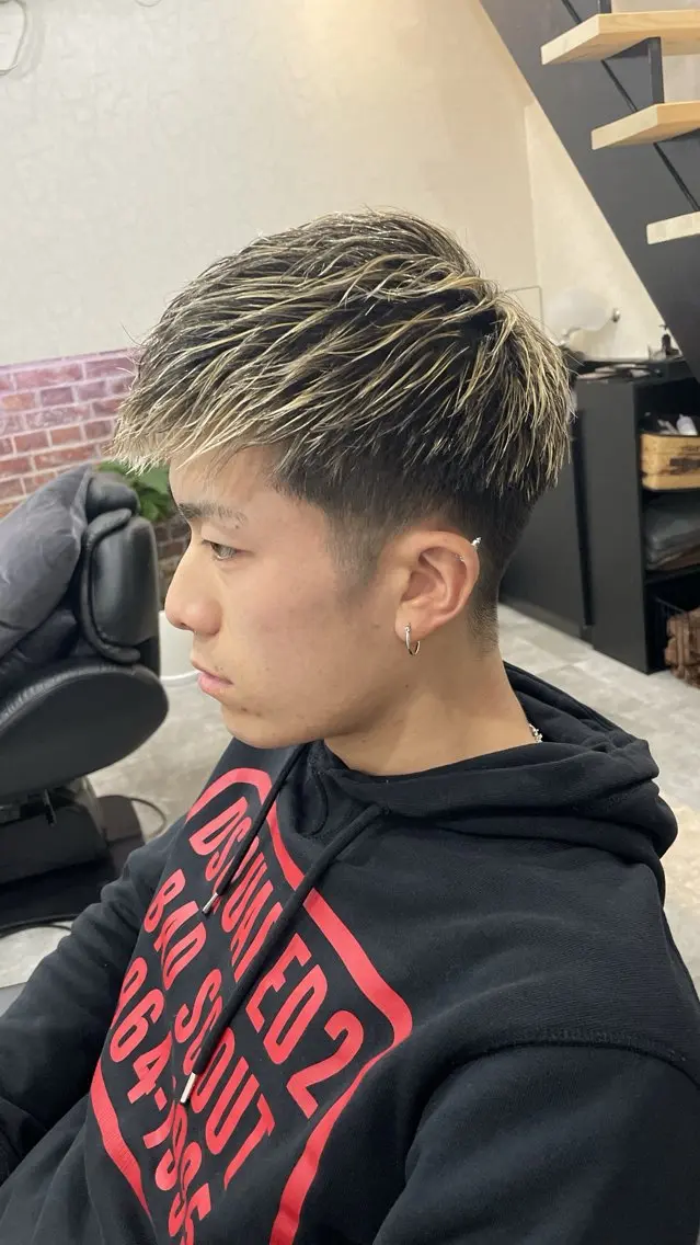 ショート 💈メンズパーマ &メッシュ南谷💈のヘアスタイル