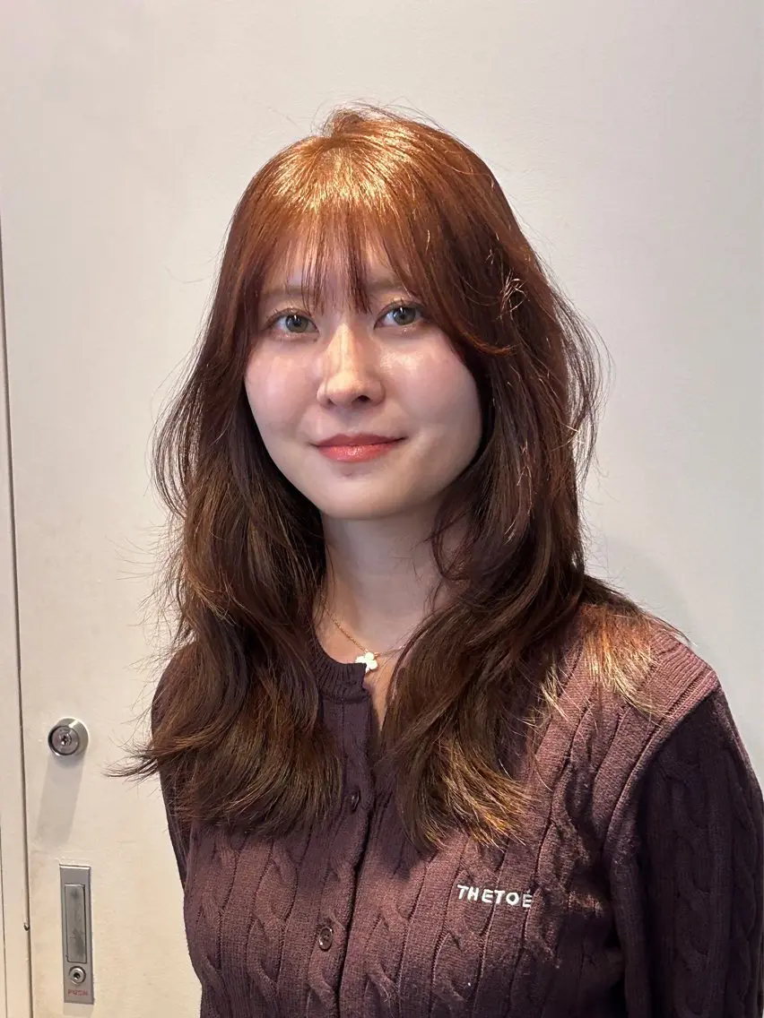 セミロング カラー カット ヘアカラー トリートメント ナチュラル大人っぽい スタイル　MAORIのヘアスタイル