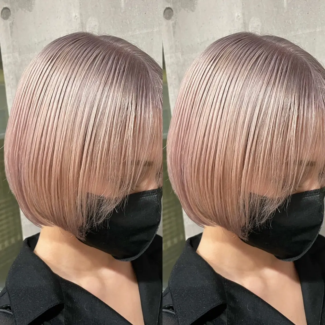 ミディアム ピンクブラウン パープルカラー エクステ 髪質改善 ヘアカラー エクステ/髪質改善 🖤RYUSEI🖤のヘアスタイル