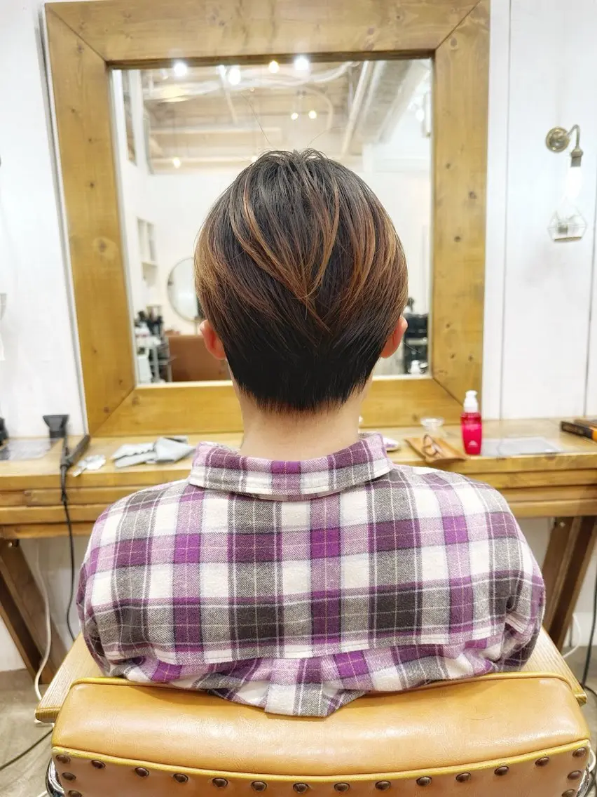 ショート ショートボブ ハンサムショート ボブ くせ毛 ショートヘア 👑銀座ショート/ 絶壁補正/金子涼👑のヘアスタイル