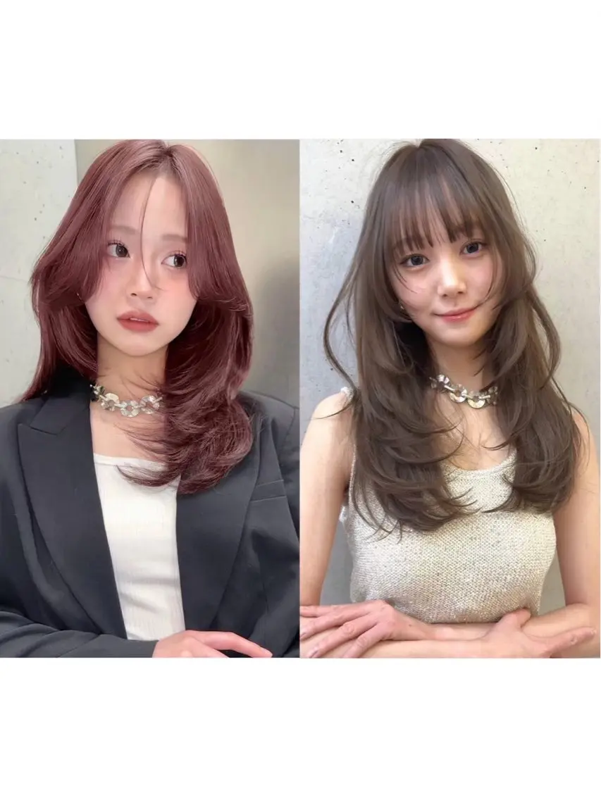 ロング カラー カット ヘアカラー トリートメント 透明感&ハイトーン 🫧YURIA🫧のヘアスタイル