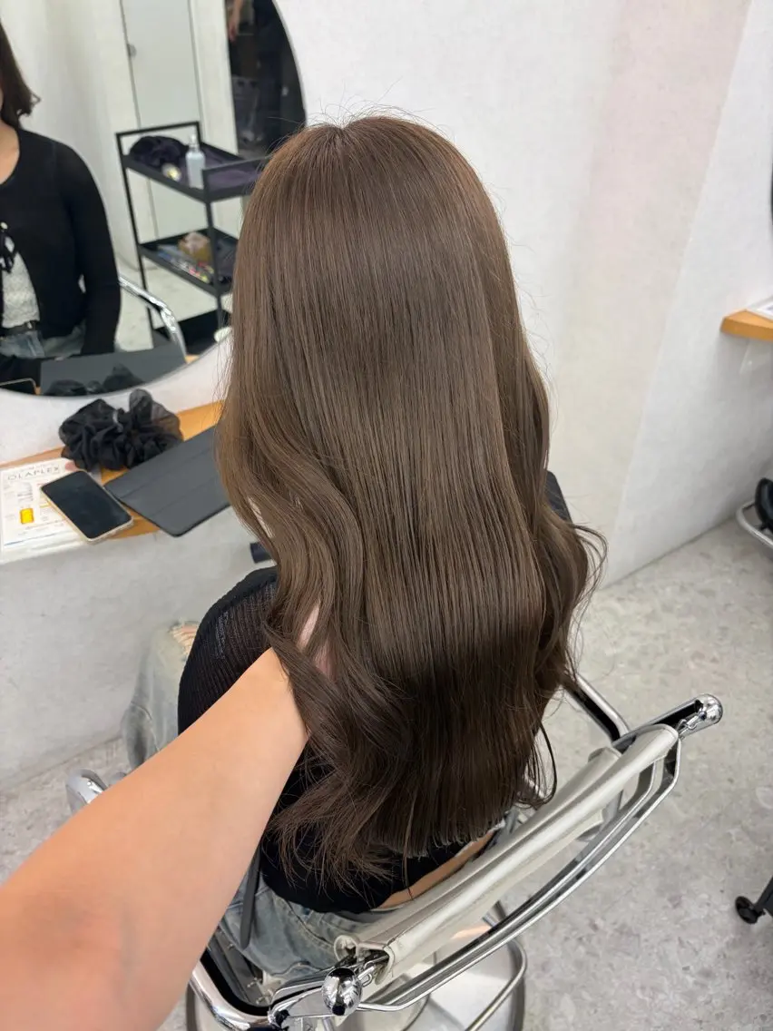 カラー ヘアカラー 赤み消し🤎透明感 ベージュ🤎リン🔔のヘアスタイル