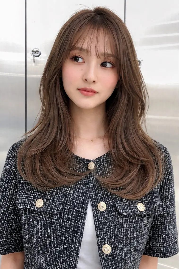 【🤎2026流行🤎】1番人気❤︎ふわっと大人可愛い🤍layer cut♡の写真