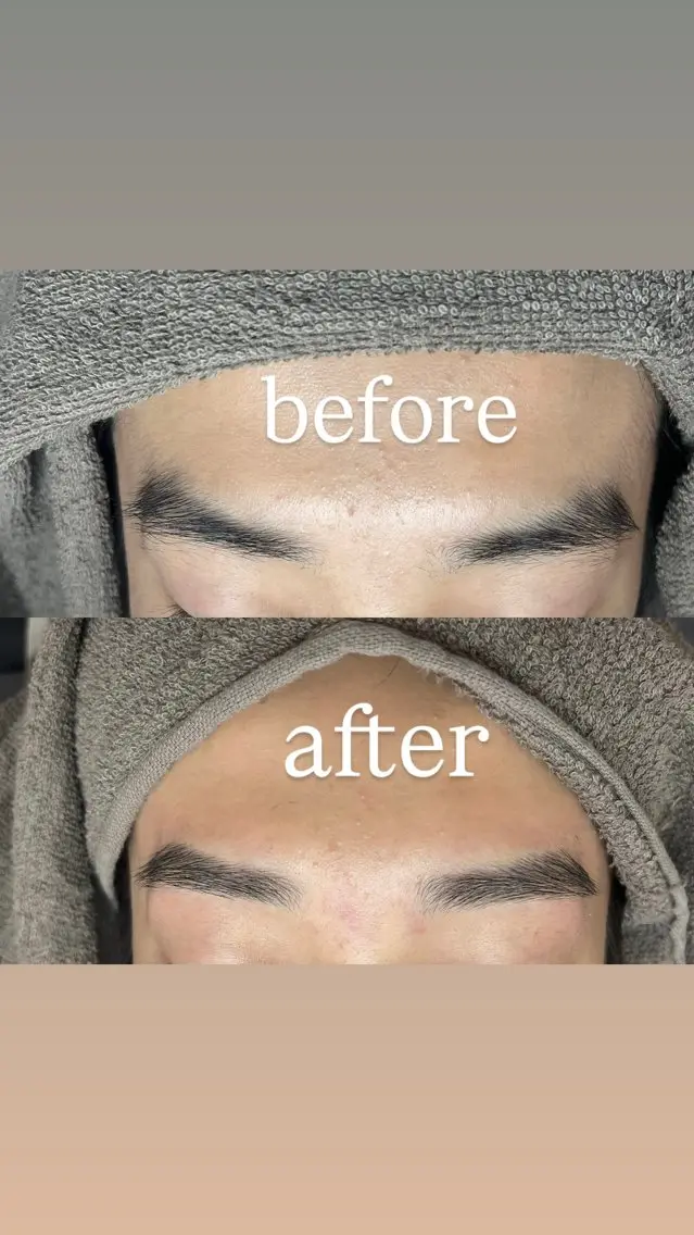 men's眉スタイリング＆小鼻Wax【眉毛をWaxで整えて、小鼻のざらつきや毛穴汚れをWaxでお掃除】の写真