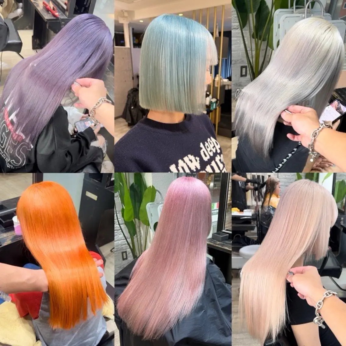 セミロング 髪質改善 Noe心斎橋店のヘアスタイル