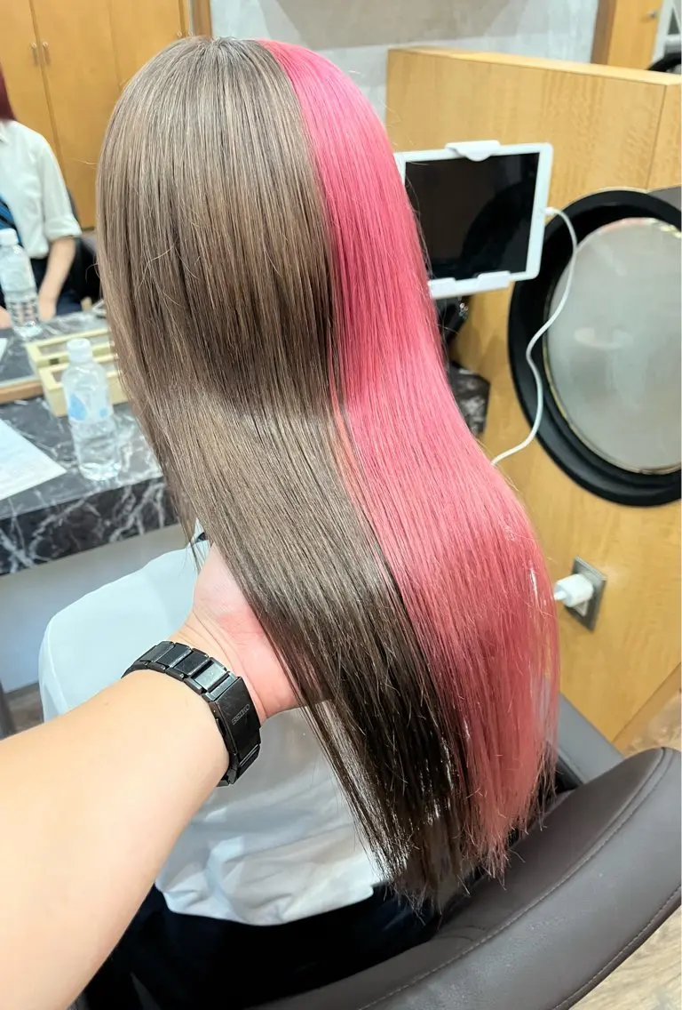 ロング カット ヘアカラー トリートメント 坂谷 BUCKS/縮毛矯正のヘアスタイル