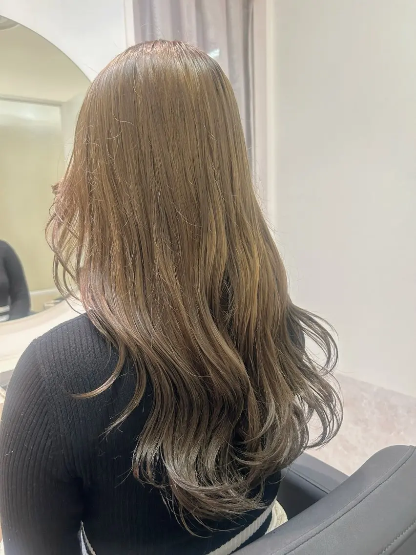 ロング カラー 透明感カラー ヘアカラー トリートメント 🌷MIREA🌷 LUANA 難波店のヘアスタイル