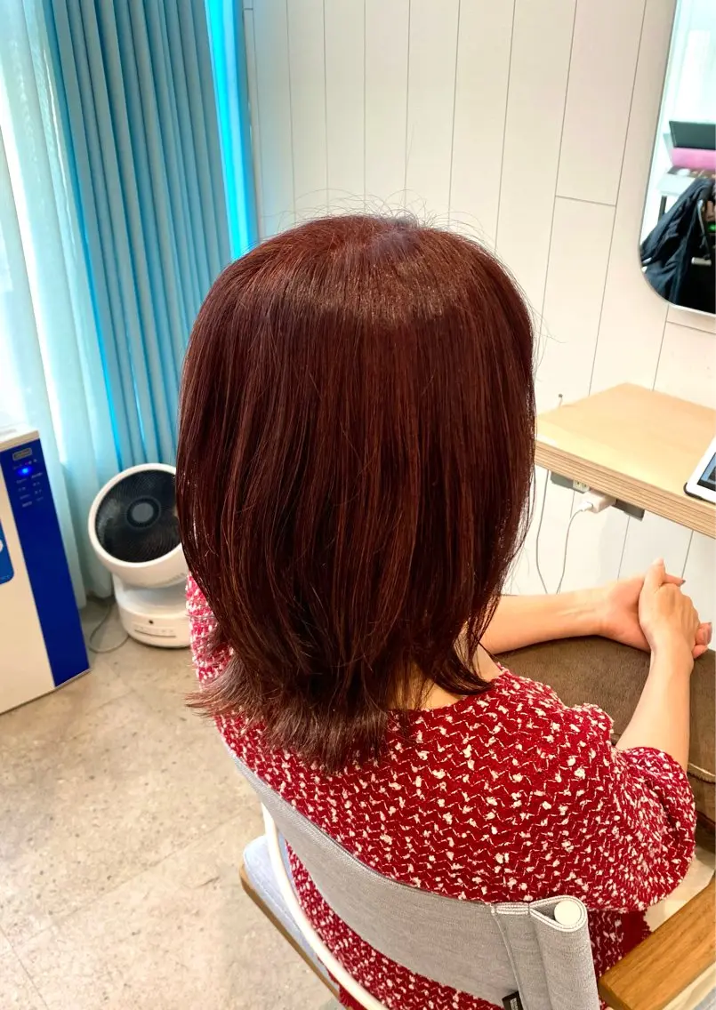 ミディアム カラー メンズパーマ・ カット モリヤ🌺のヘアスタイル