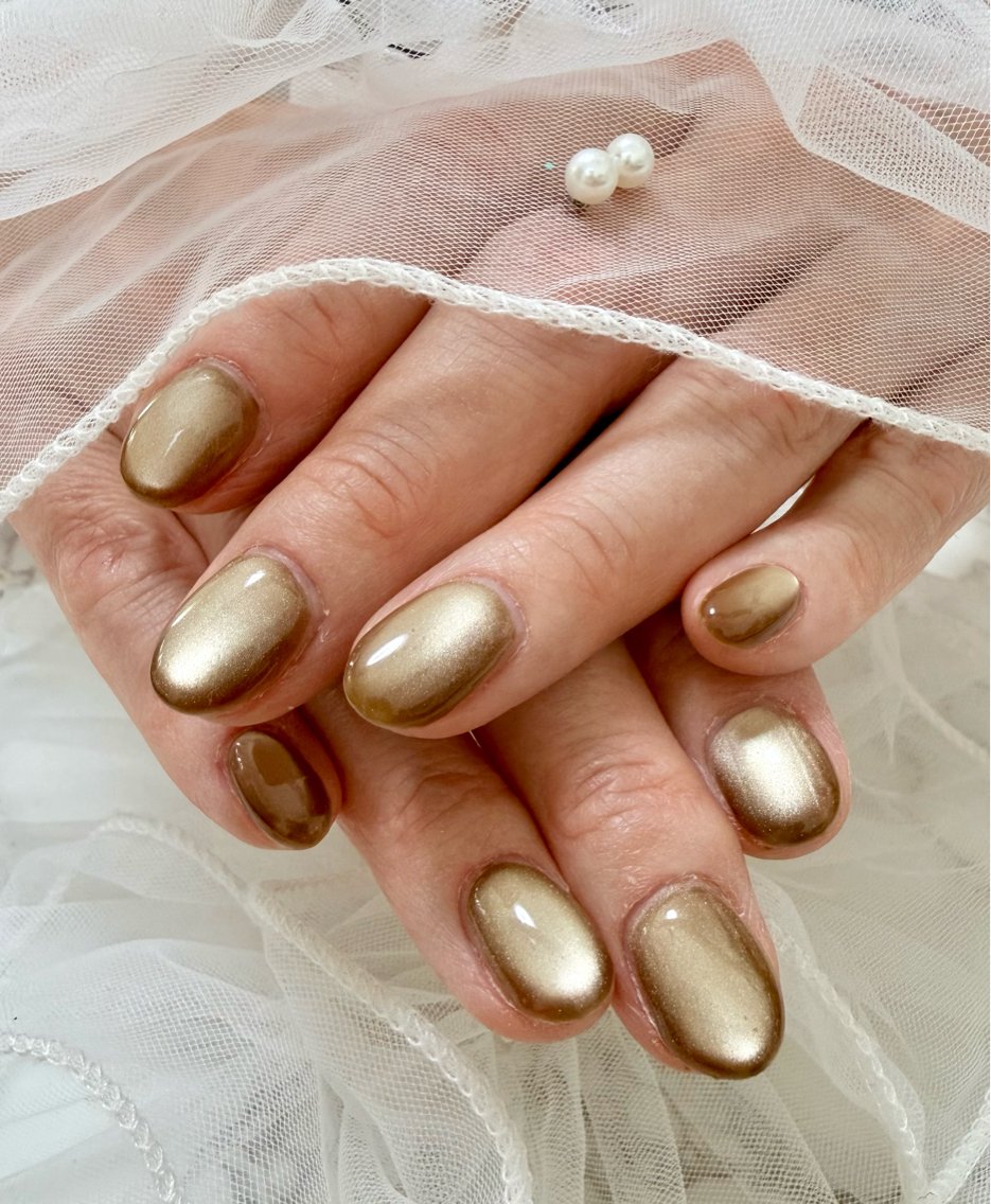 ネイル アートネイル チークネイル フラッシュネイル フラッシュマグ フレンチネイル Mai’s nailのネイルデザイン