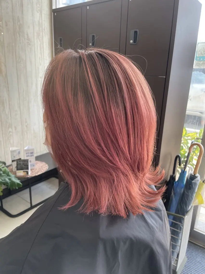 ミディアム カラー 💫カットパーマ💫 伊原虎太郎のヘアスタイル