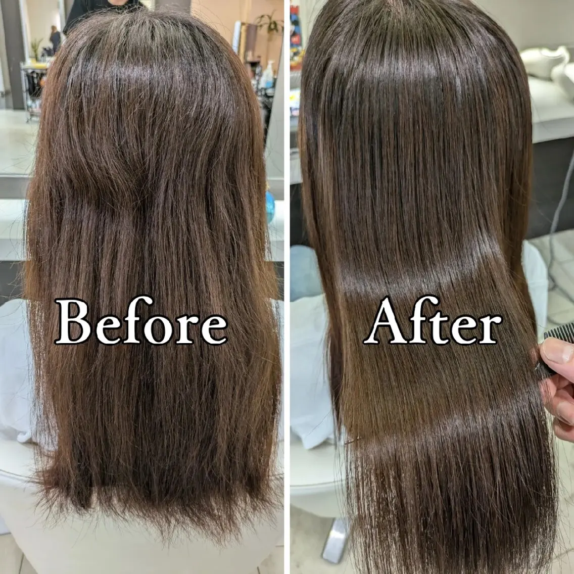 ロング くせ毛 髪質改善 ✨METEO導入店✨ 髪質改善×縮毛矯正のヘアスタイル