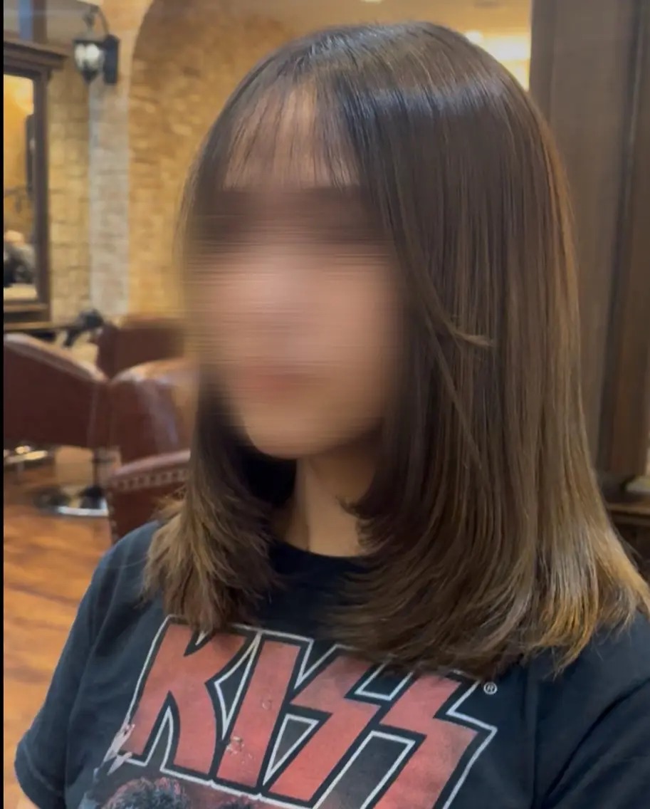 ミディアム ミディアムレイヤー レイヤーカット MIKU ♡彡のヘアスタイル