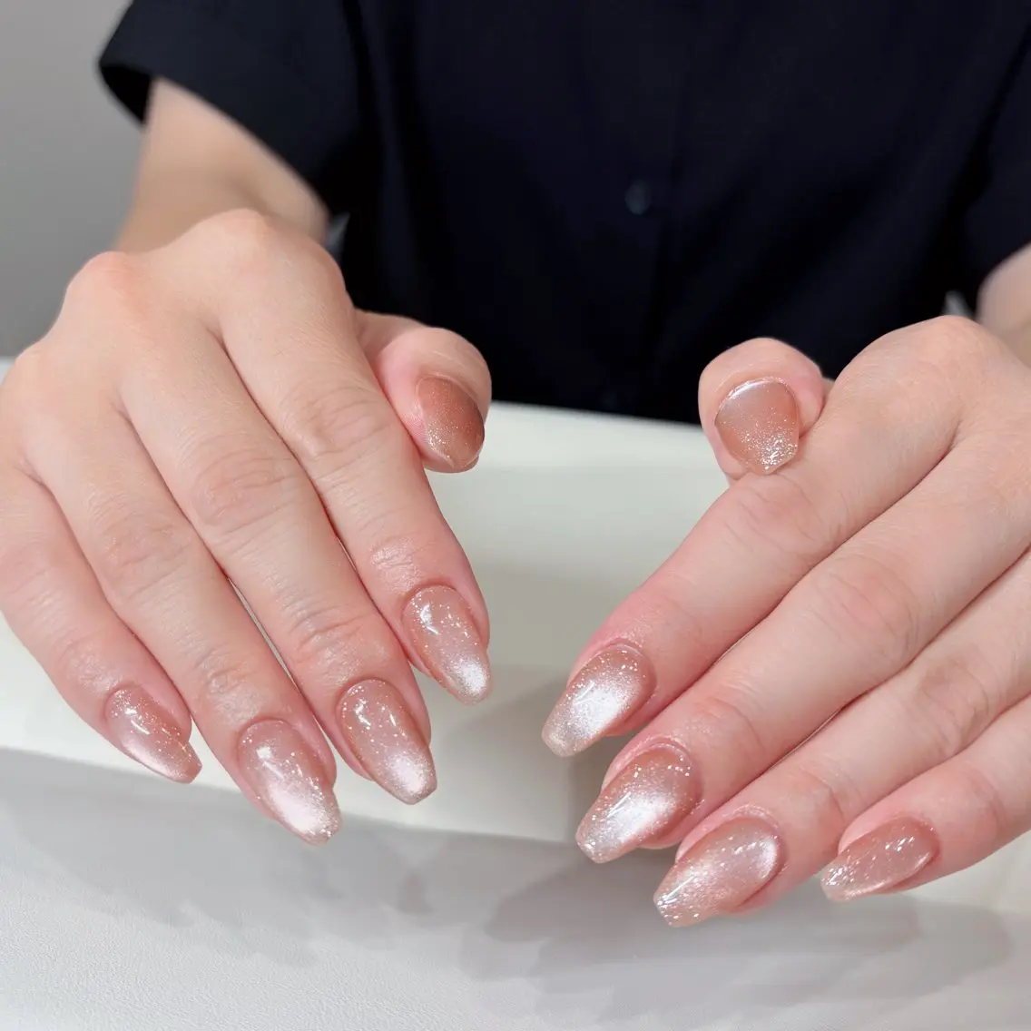 ネイル フラッシュネイル フラッシュマグ マグネットネイル ハンドネイル Lovely Nail Salonのネイルデザイン