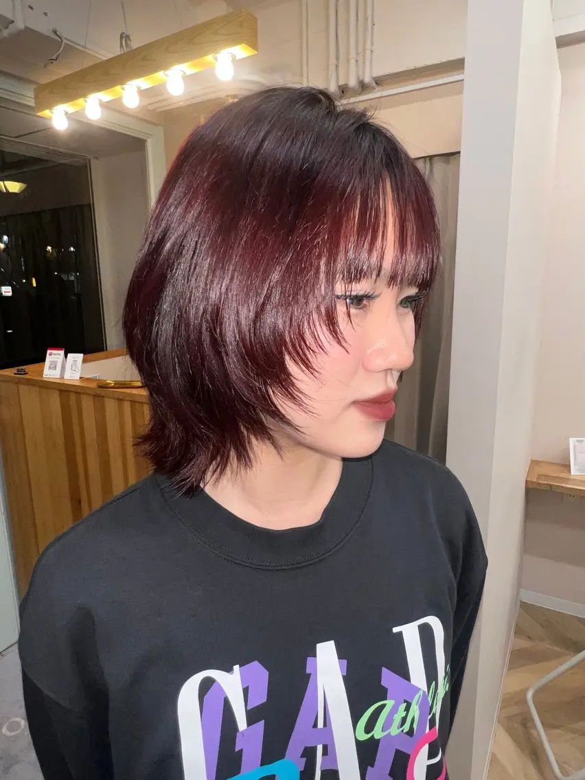 ショート カラー カット 岡山ハイトーン・ ルーツカラー/こもものヘアスタイル