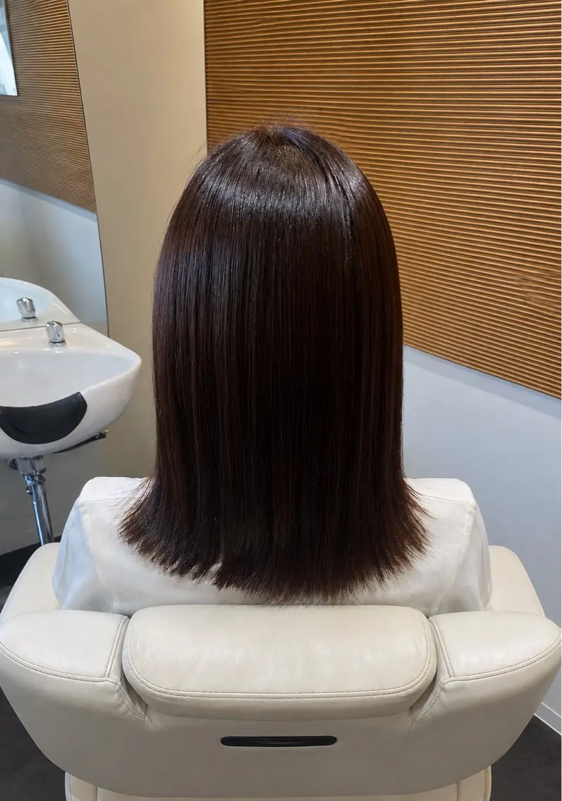 ミディアム 髪質改善 縮毛矯正 トリートメント カット ヘアカラー 縮毛矯正 トリートメント 美髪縮毛矯正専門 ✨be:up✨のヘアスタイル