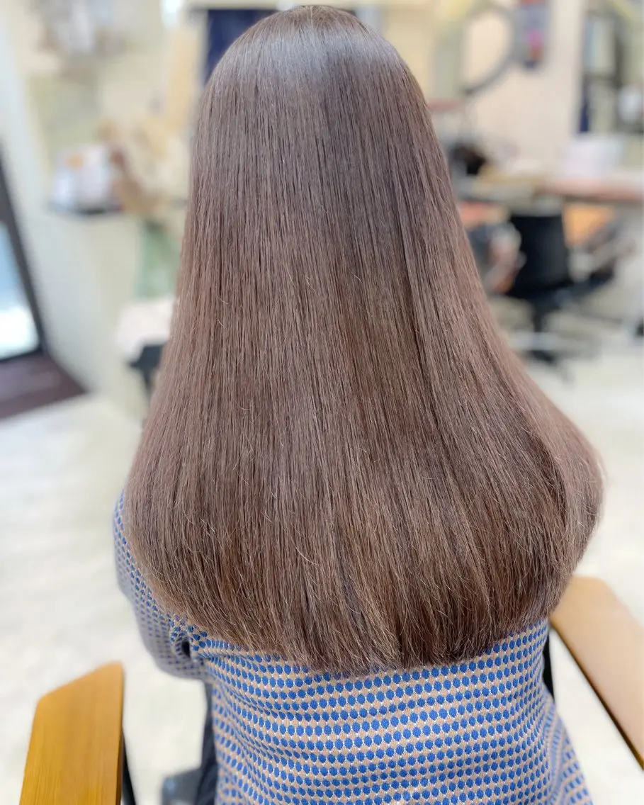 ロング カラー カット 縮毛矯正 トリートメント 【ヌーベルバレ】 ゆきみのヘアスタイル