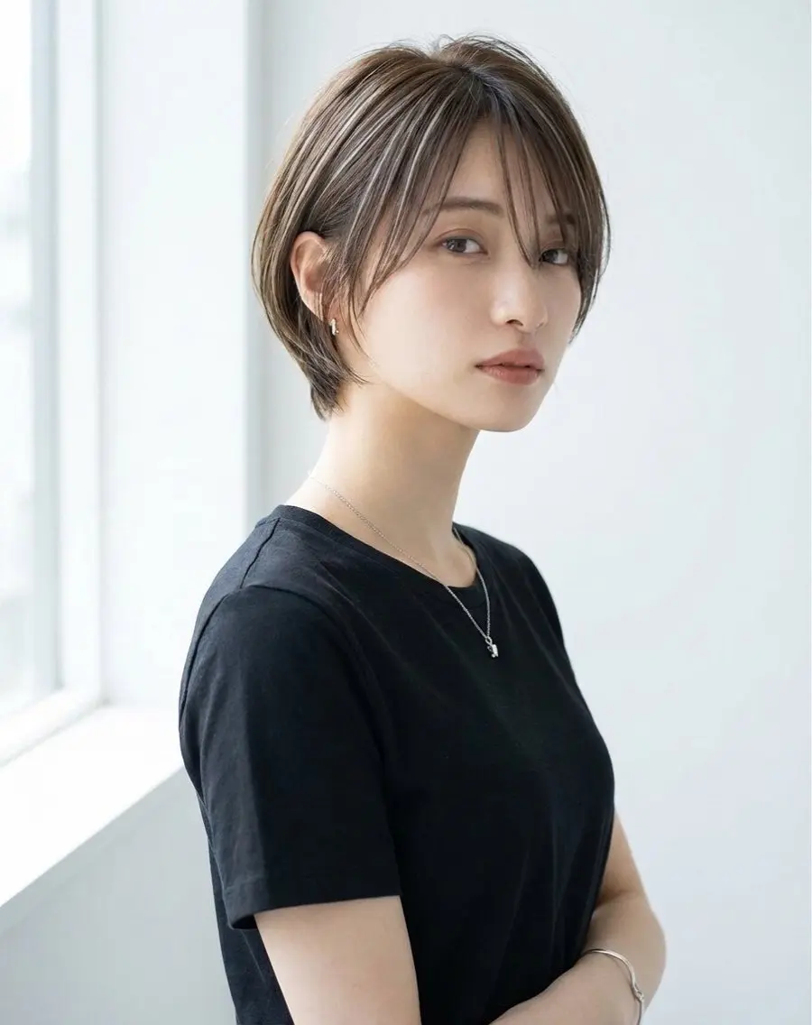 ショート カット ヘアカラー 白髪ぼかし/清水 和馬のヘアスタイル