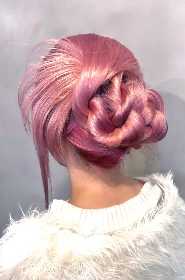 カラー ヘアアレンジ ヘアカラー ハイトーンカラー/ hinata🪽のヘアスタイル