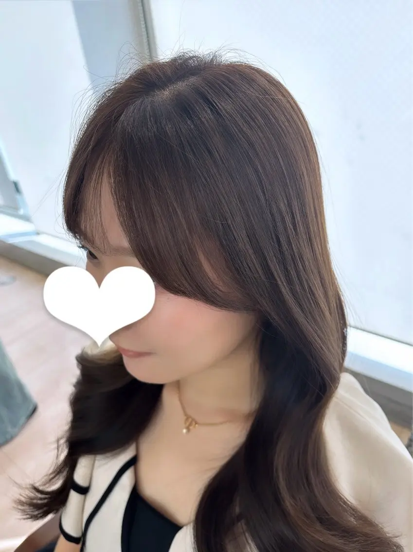 ロング カラー ヘアセット 🎀韓国ヘア🎀 𝓡𝓲𝓷𝓱𝓪のヘアスタイル