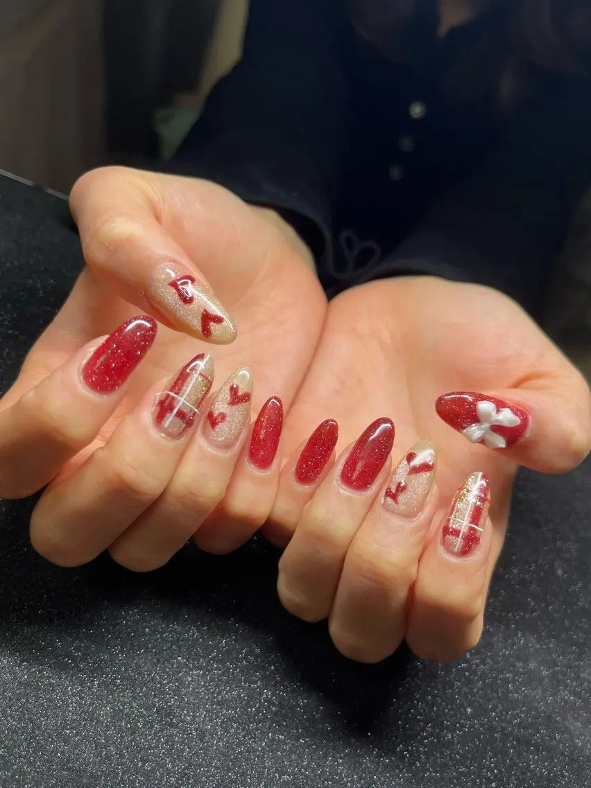 ネイル バレンタイン Chika .のネイルデザイン