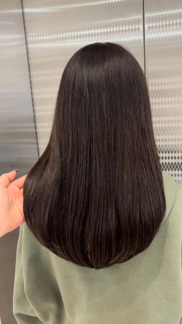 セミロング カラー 透明感カラー ラベンダーカラー カット ヘアカラー 名駅/sHiHo/透 明感カラー✨🎀/のヘアスタイル