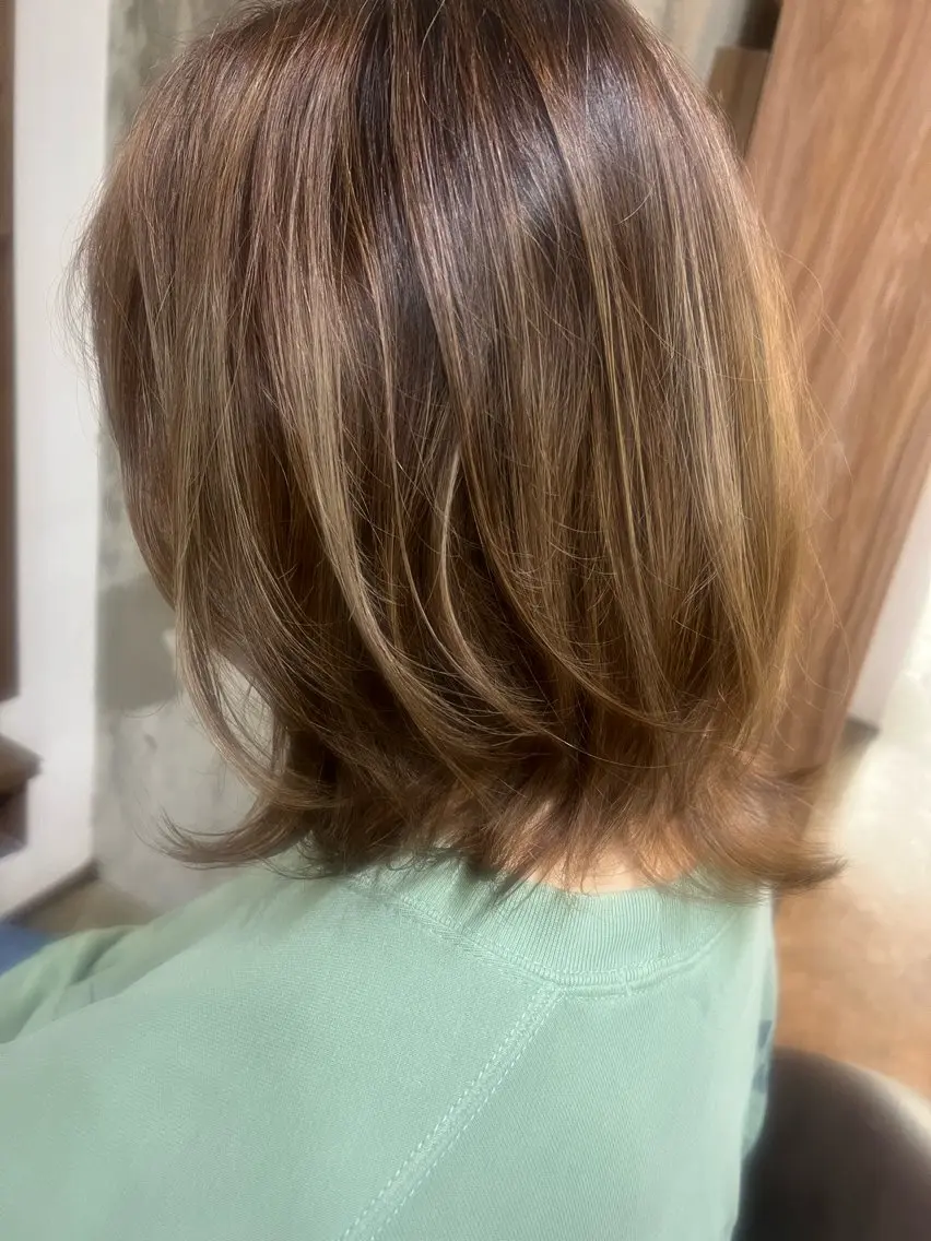 カラー カット ヘアカラー joliefille 高石店☘️熊澤丈将のヘアスタイル