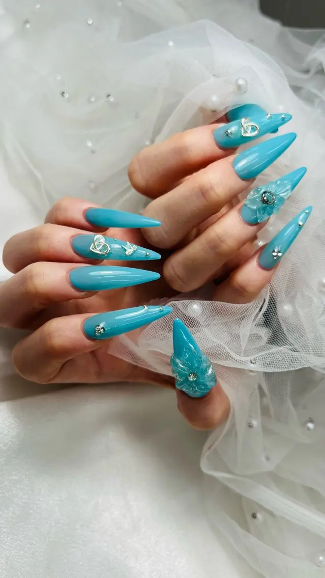 ネイル アートネイル ハンドネイル bijou nails 蓮のネイルデザイン
