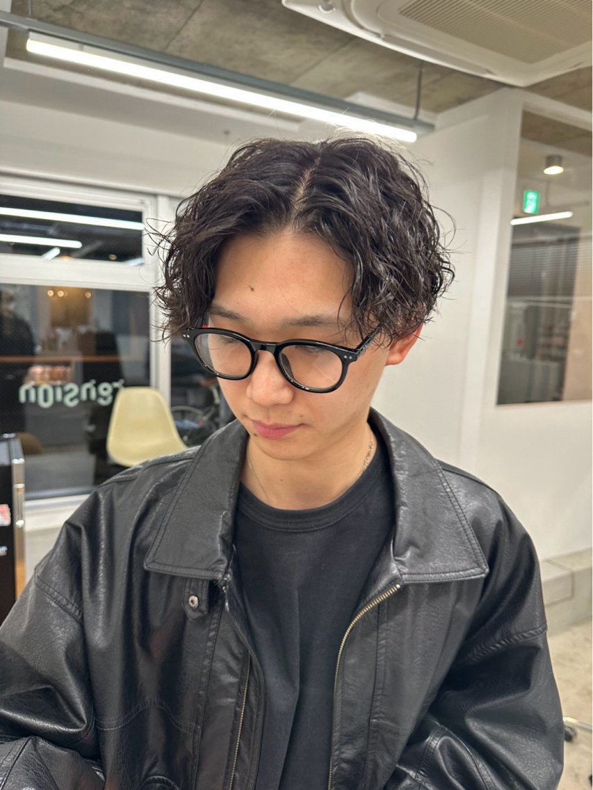メンズ メンズパーマ 坂本康之介／パーマ &カラーモデル募集中のヘアスタイル