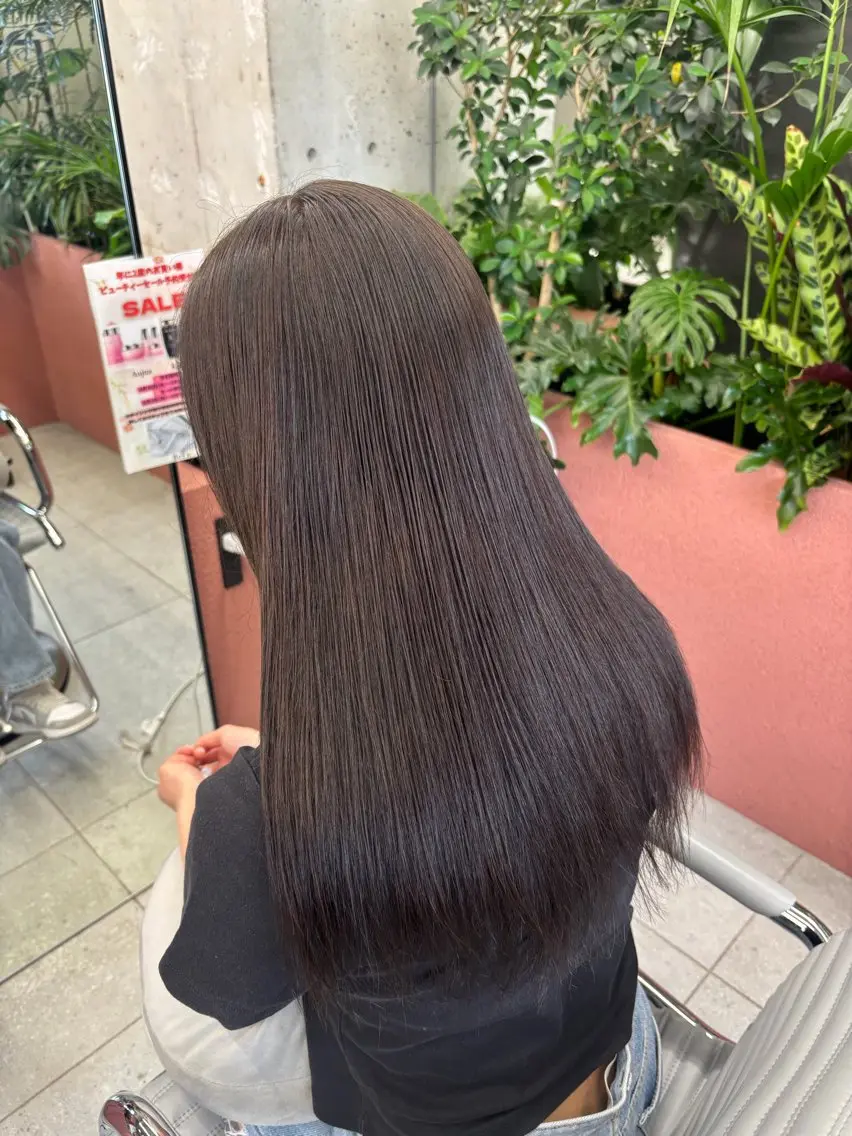 ロング 【カット/艶カラー】 🩵yuzuha🩵のヘアスタイル