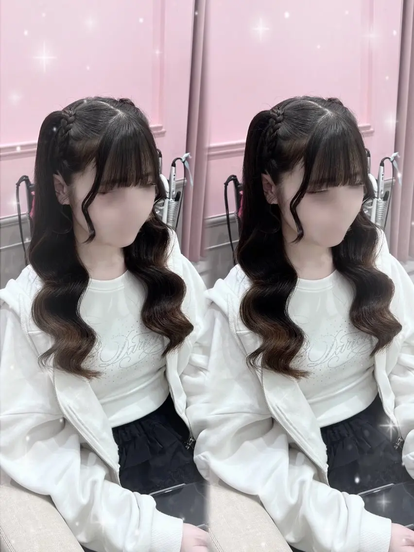 ヘアアレンジ ヘアセット lien momoのヘアスタイル