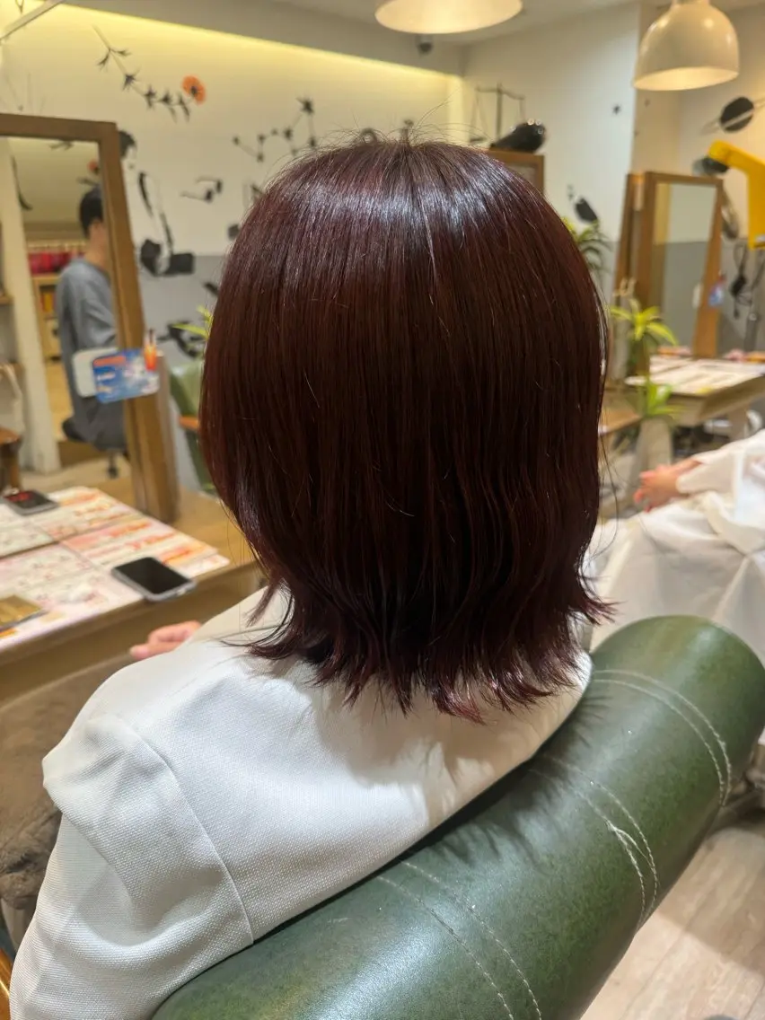 ミディアム ヘアカラー 🦋ふくい あやの🦋のヘアスタイル