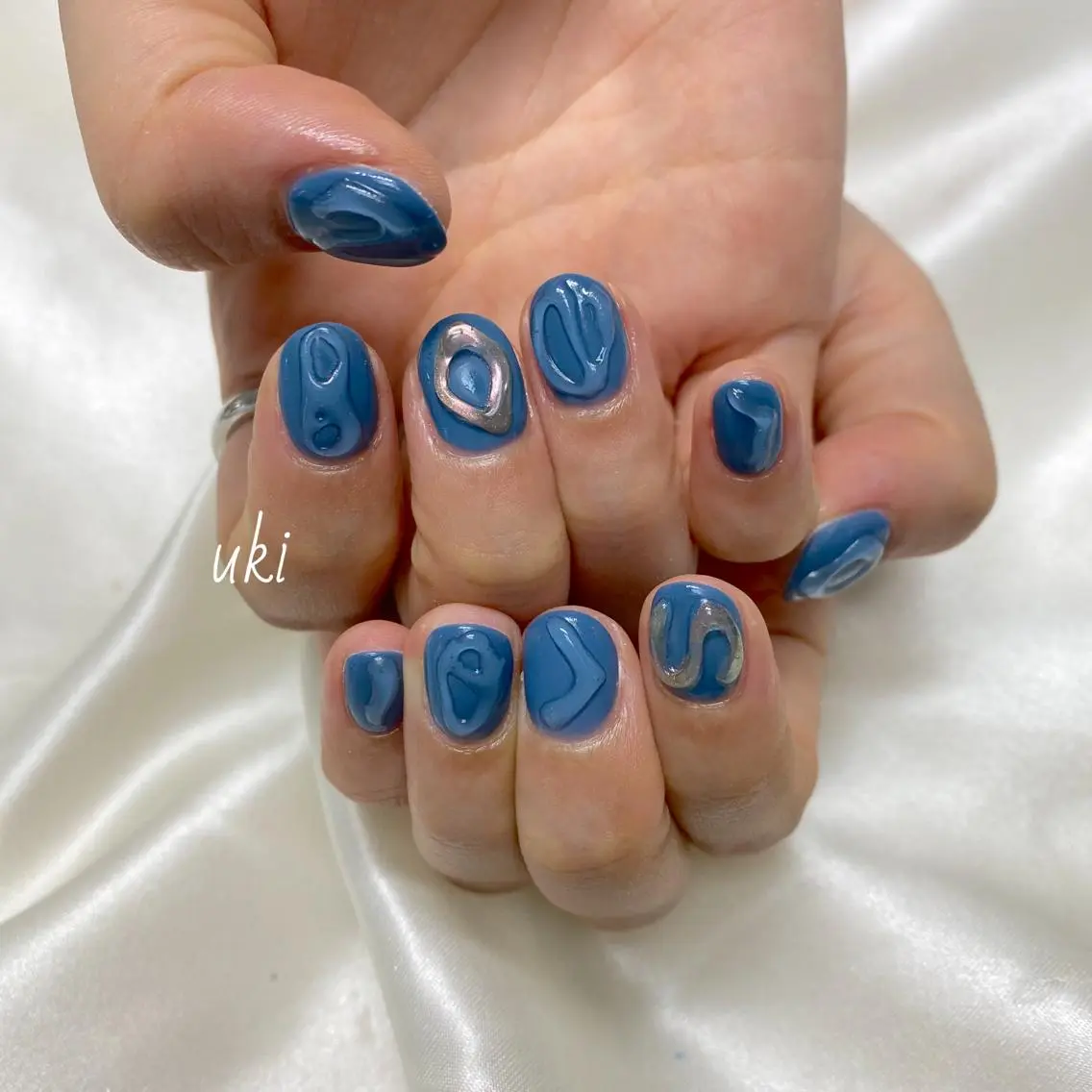 ネイル マットネイル ミラーネイル ハンドネイル Ameri nail /UKIのネイルデザイン