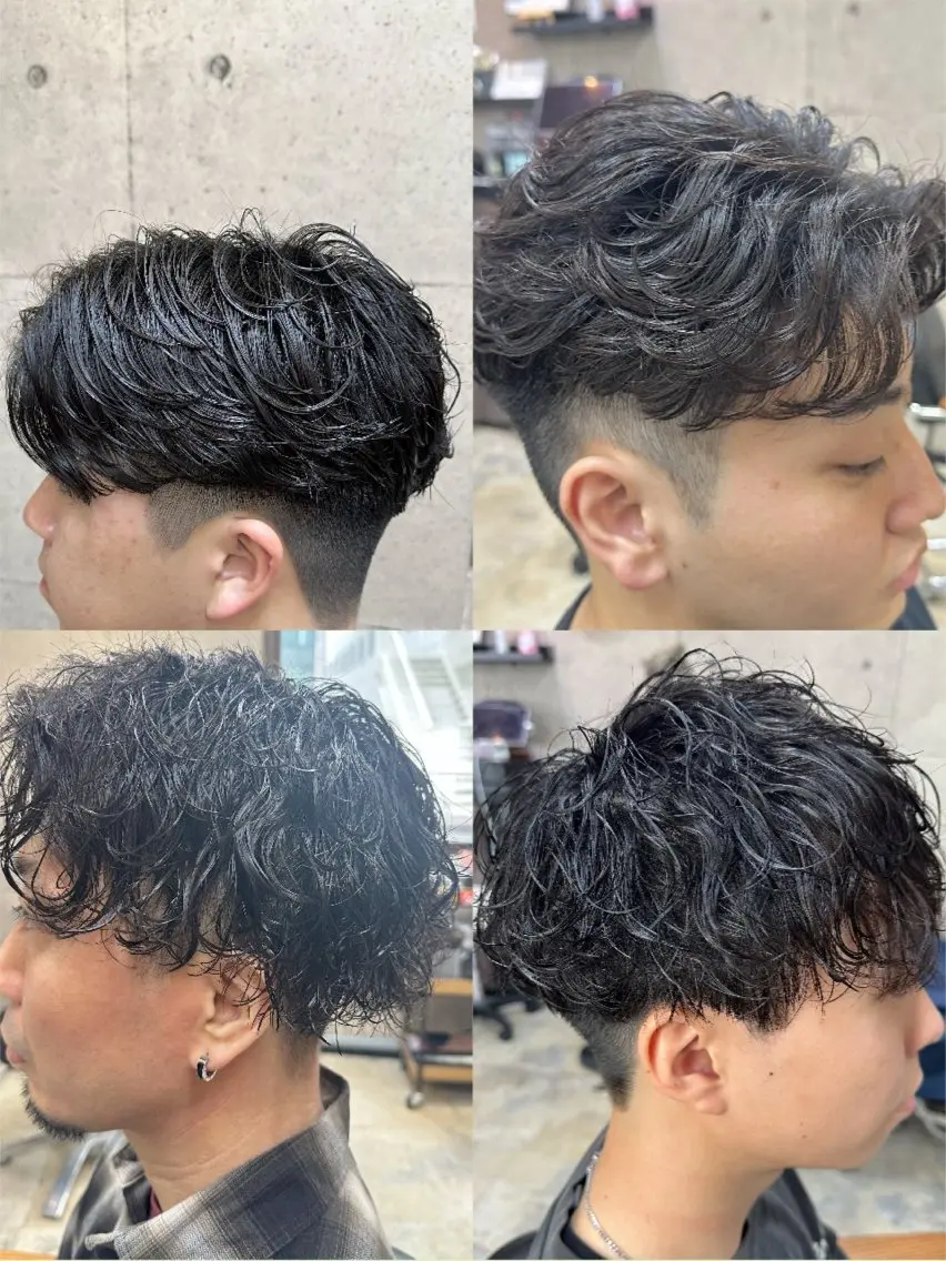 パーマ メンズ メンズパーマ ニュアンスパーマ カット パーマ 💎メンズパーマ特化 メンズのプロ🥇のヘアスタイル
