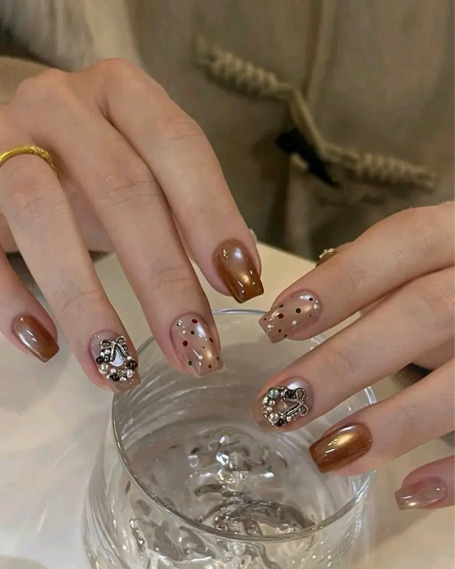 ネイル アートネイル ジェルネイル ガーリー ハート キラキラネイル Kawaii _Nailのネイルデザイン
