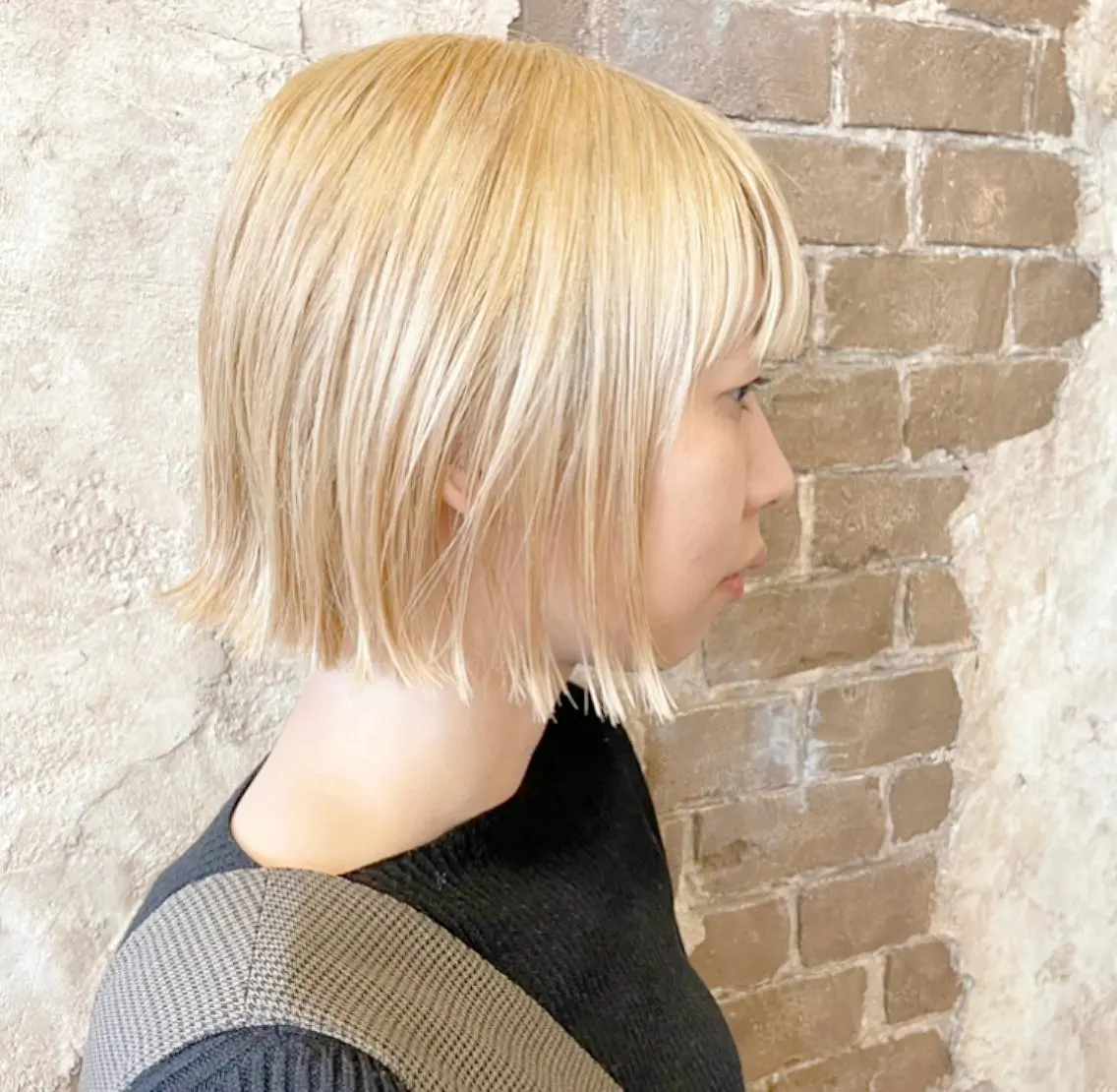 ショート カラー カット ヘアカラー ブリーチ、パーマ 西部笑のヘアスタイル