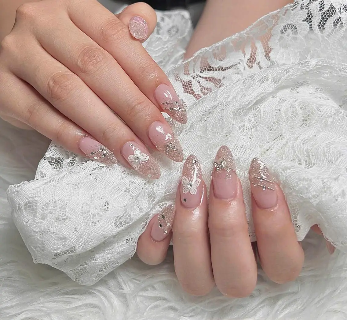 ネイル フレンチネイル ジェルネイル ハロウィン 韓国ネイル マグネットネイル ハンドネイル neco H.babynailのネイルデザイン