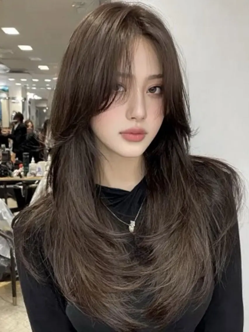 ロング カット ヘアカラー 縮毛矯正/レイヤー カット⭐️SHOTAのヘアスタイル