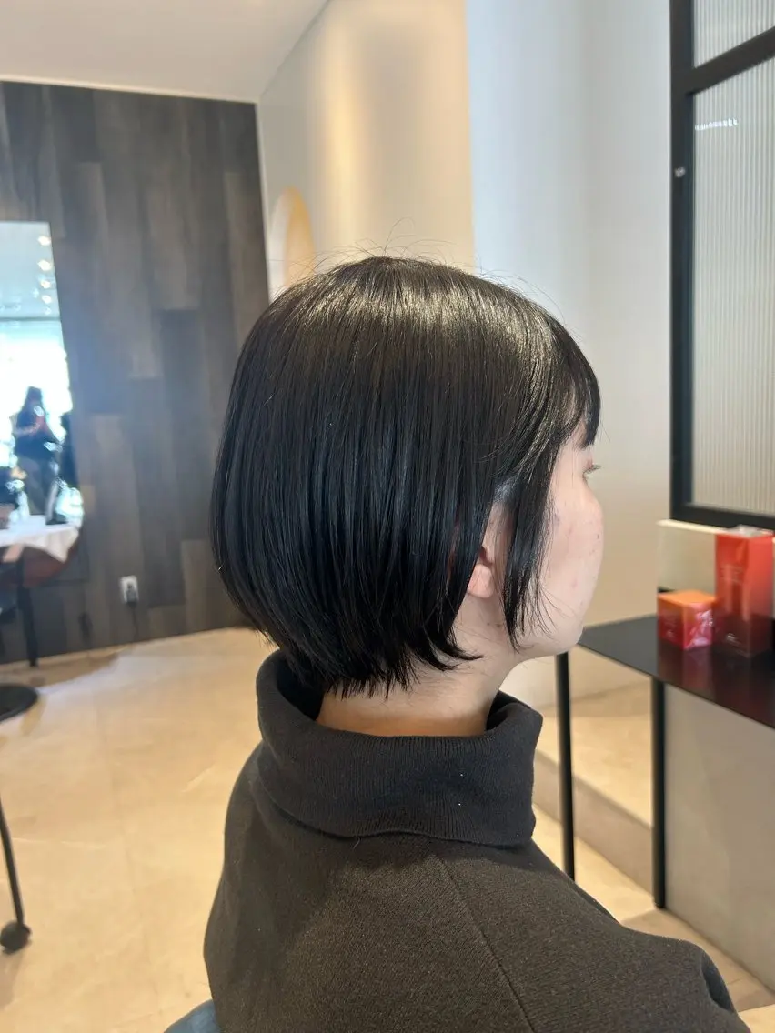 ショート カラー ヘアアレンジ 縮毛矯正/カット/ 韓国ヘア/蛯原🍤のヘアスタイル