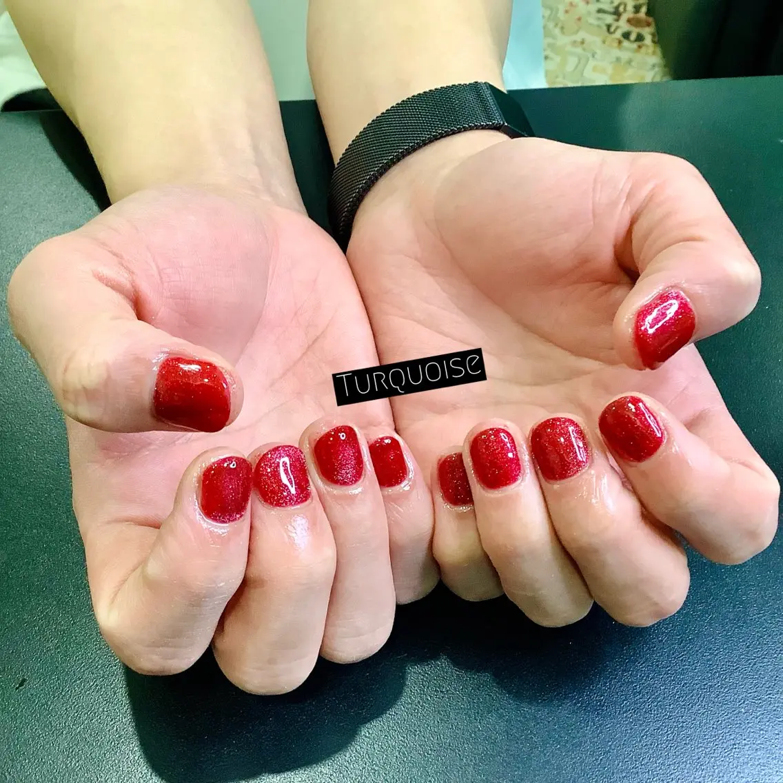 メンズ ネイル ハンドネイル ハンドケア 個性派ネイルサロン 💅🏼ターコイズのネイルデザイン