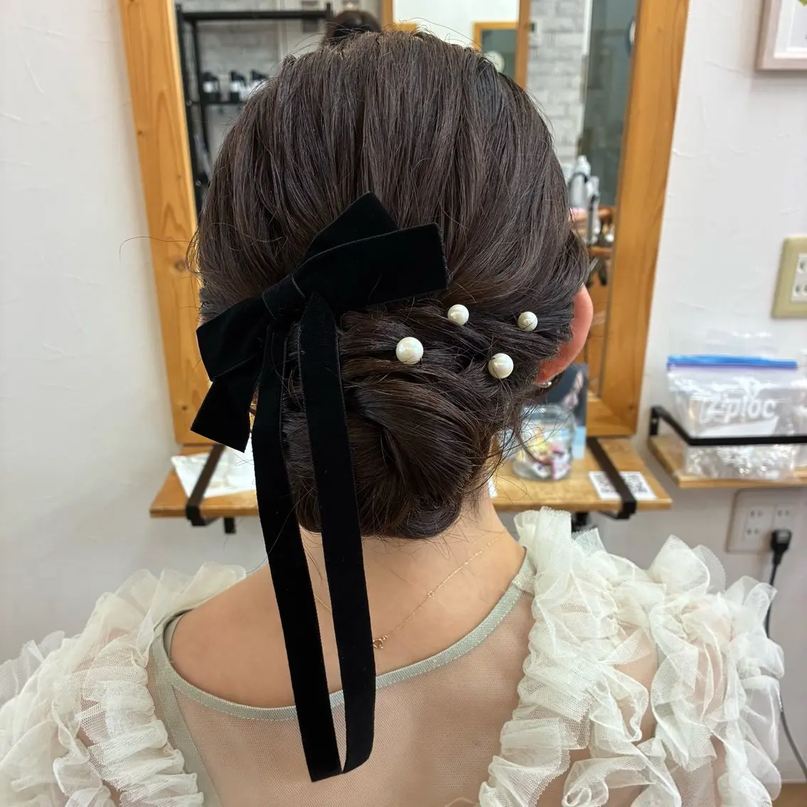 ロング ヘアアレンジ 成人式 結婚式・ブライダル トリートメント KAREN🕊️ 大宮美容室のヘアスタイル